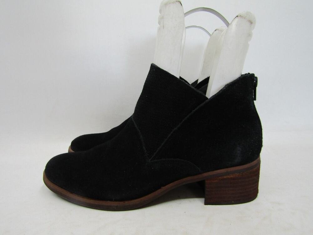 Kork Ease Womens Size 8.5 M Black Suede Zip Ankle Fashion Boots Bootie